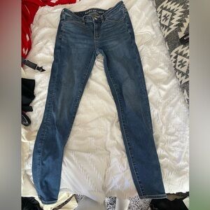 American Eagle Outfitters Dark Blue Skinny Jeans